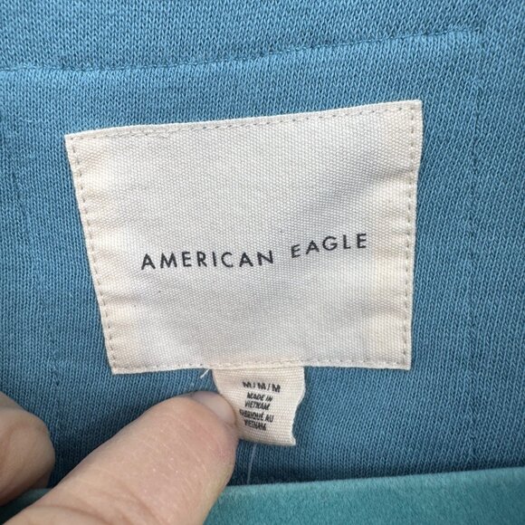 American Eagle Outfitters Henley Sweater for Women NWT woman’s size Medium Blue - Picture 2 of 14